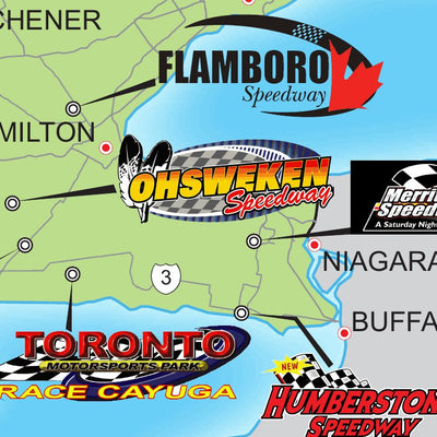 Anderson Maps Southern Ontario Race Tracks digital map