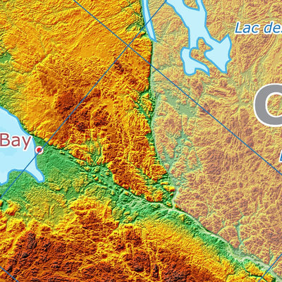 Anderson Maps Southern Ontario Relief digital map