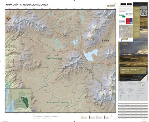 Andeshandbook Parque Nacional Lauca (Lado A) digital map