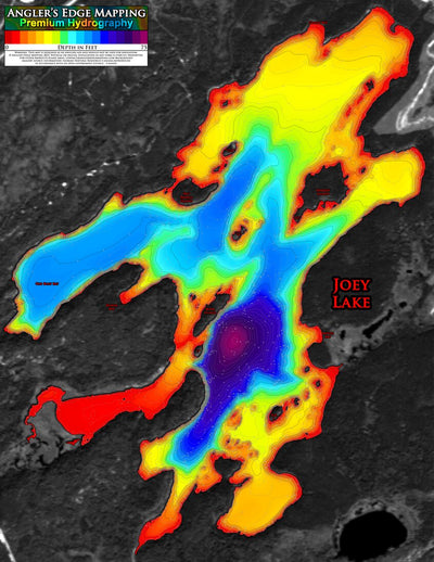 Angler's Edge Mapping AEM Joey Lake digital map