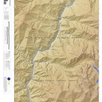 Apogee Mapping, Inc. Aggipah Mountain, Idaho 7.5 Minute Topographic Map - Color Hillshade digital map