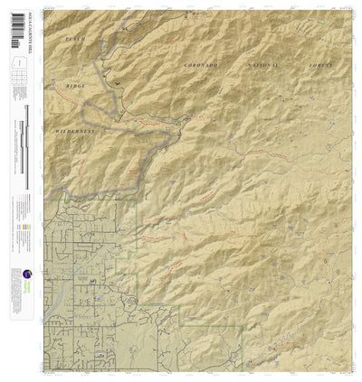 Apogee Mapping, Inc. Agua Caliente Hill, Arizona 7.5 Minute Topographic Map - Color Hillshade digital map