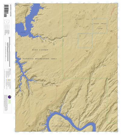 Apogee Mapping, Inc. Alcove Canyon, Utah 7.5 Minute Topographic Map - Color Hillshade digital map