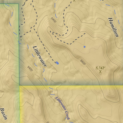 Apogee Mapping, Inc. Bowdish Canyon, Colorado 7.5 Minute Topographic Map - Color Hillshade digital map