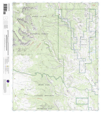 Apogee Mapping, Inc. Cream Pots, Utah 7.5 Minute Topographic Map digital map