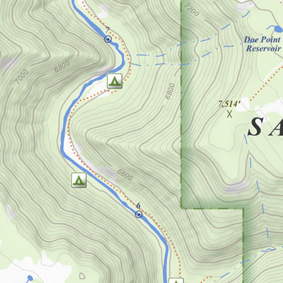 Apogee Mapping, Inc. Doe Canyon, Colorado 7.5 Minute Topographic Map digital map