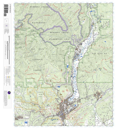 Apogee Mapping, Inc. Durango, Colorado 15 Minute Topographic Map digital map