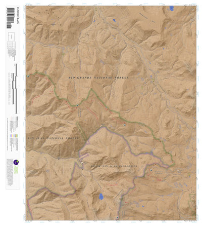 Apogee Mapping, Inc. Elwood Pass, Colorado 7.5 Minute Topographic Map - Color Hillshade digital map