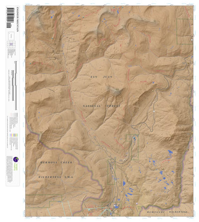 Apogee Mapping, Inc. Engineer Mountain, Colorado 7.5 Minute Topographic Map - Color Hillshade digital map