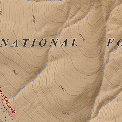 Apogee Mapping, Inc. Engineer Mountain, Colorado 7.5 Minute Topographic Map - Color Hillshade digital map