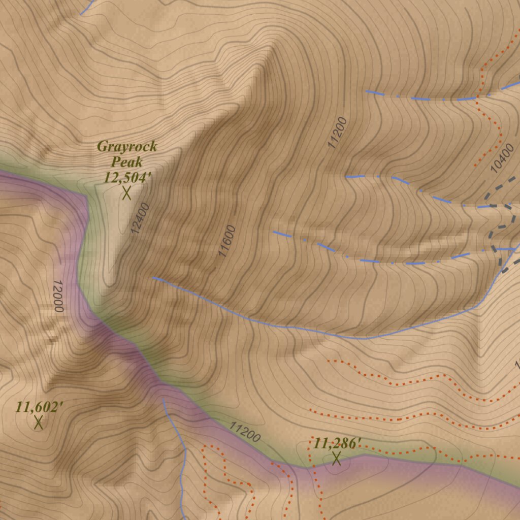 Engineer Mountain, Colorado 7.5 Minute Topographic Map - Color ...