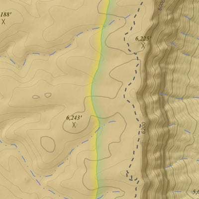 Apogee Mapping, Inc. Fossil Bay, Arizona 7.5 Minute Topographic Map - Color Hillshade digital map