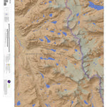 Apogee Mapping, Inc. Gannett Peak, Wyoming 7.5 Minute Topographic Map - Color Hillshade digital map