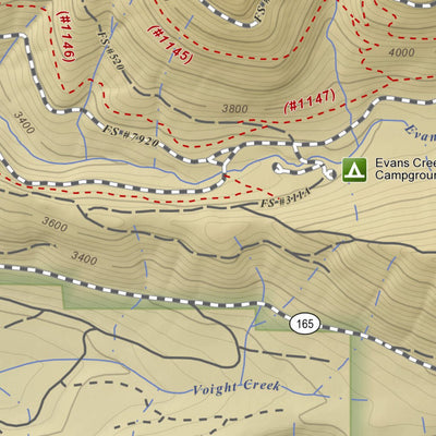 Apogee Mapping, Inc. Golden Lakes, Washington 7.5 Minute Topographic Map - Color Hillshade digital map