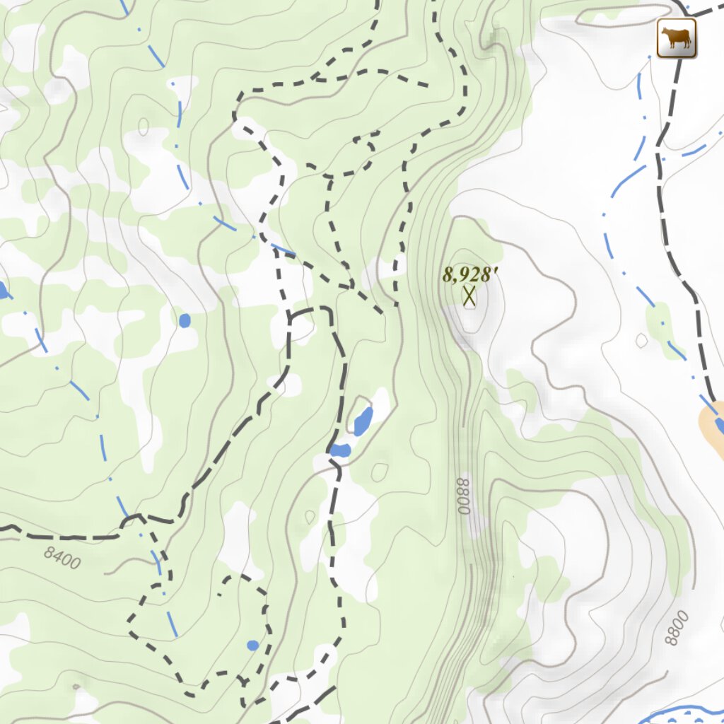 Groundhog Reservoir, Colorado 7.5 Minute Topographic Map by Apogee ...