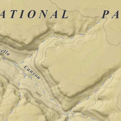 Apogee Mapping, Inc. Havasu Falls, Arizona 7.5 Minute Topographic Map - Color Hillshade digital map