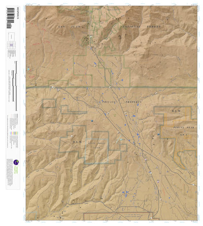 Topographic Map Color Hesperus, Colorado 7.5 Minute Topographic Map - Color Hillshade by ...