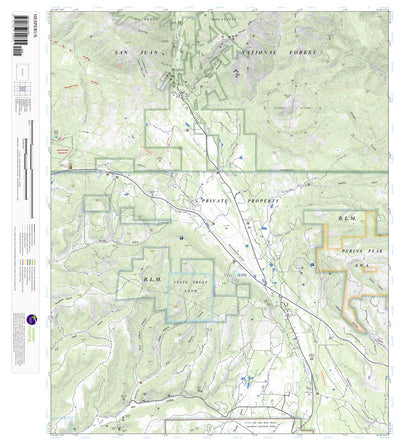 Apogee Mapping, Inc. Hesperus, Colorado 7.5 Minute Topographic Map digital map