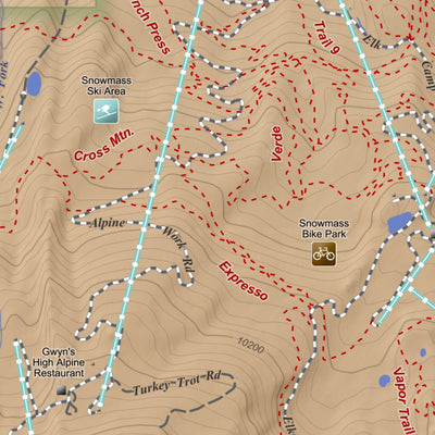 Apogee Mapping, Inc. Highland Peak, Colorado 7.5 Minute Topographic Map - Color Hillshade digital map
