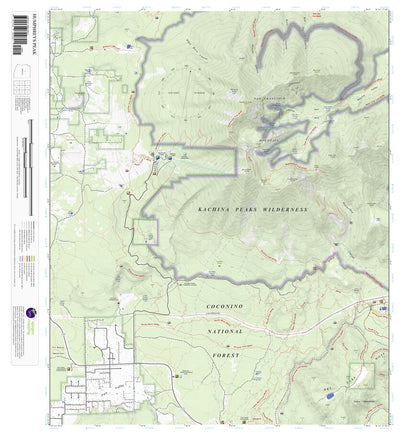 Apogee Mapping, Inc. Humphreys Peak, Arizona 7.5 Minute Topographic Map digital map