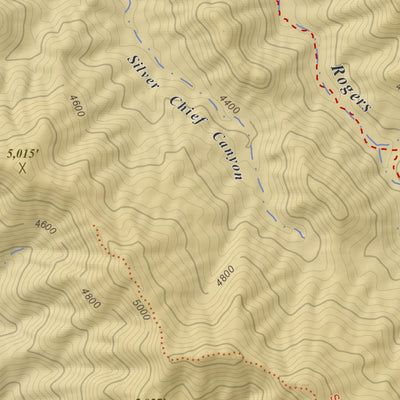 Apogee Mapping, Inc. Iron Mountain, Arizona 7.5 Minute Topographic Map - Color Hillshade digital map