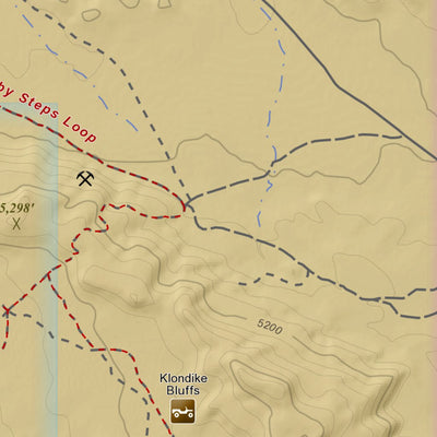 Apogee Mapping, Inc. Klondike Bluffs, Utah 7.5 Minute Topographic Map - Color Hillshade digital map