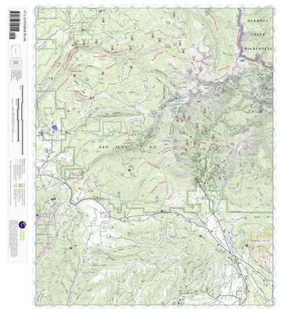 Apogee Mapping, Inc. Lavender Peak, Colorado 15 Minute Topographic Map digital map