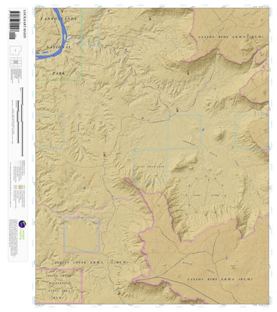 Apogee Mapping, Inc. Lockhart Basin, Utah 7.5 Minute Topographic Map - Color Hillshade digital map