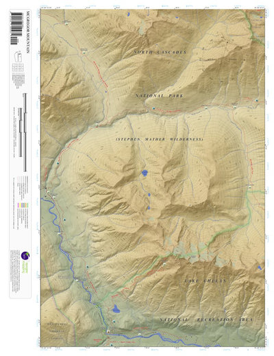Apogee Mapping, Inc. McGregor Mountain, Washington 7.5 Minute Topographic Map - Color Hillshade digital map