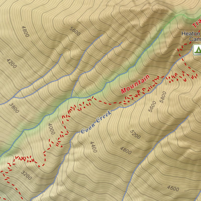 Apogee Mapping, Inc. McGregor Mountain, Washington 7.5 Minute Topographic Map - Color Hillshade digital map