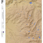 Apogee Mapping, Inc. Merced Peak, California 7.5 Minute Topographic Map - Color Hillshade digital map