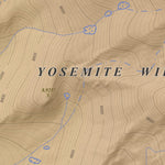 Apogee Mapping, Inc. Merced Peak, California 7.5 Minute Topographic Map - Color Hillshade digital map