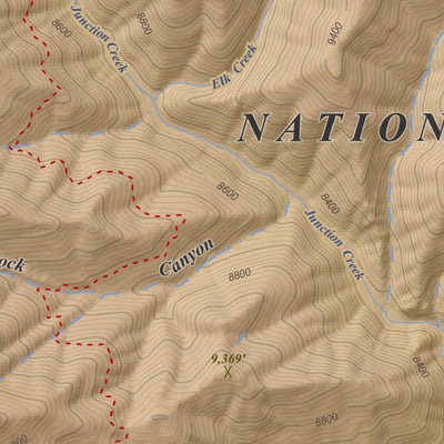 Apogee Mapping, Inc. Monument Hill, Colorado 7.5 Minute Topographic Map - Color Hillshade digital map