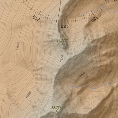 Apogee Mapping, Inc. Mount Champion, Colorado 7.5 Minute Topographic Map - Color Hillshade digital map