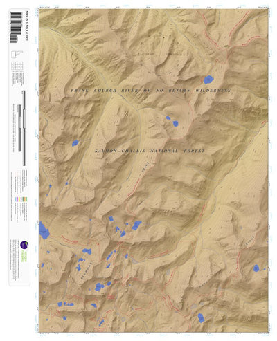 Apogee Mapping, Inc. Mount McGuire, Idaho 7.5 Minute Topographic Map - Color Hillshade digital map