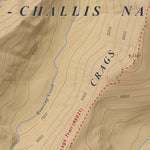 Apogee Mapping, Inc. Mount McGuire, Idaho 7.5 Minute Topographic Map - Color Hillshade digital map