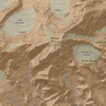 Apogee Mapping, Inc. Mount Moran, Wyoming 7.5 Minute Topographic Map - Color Hillshade digital map