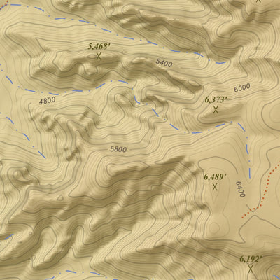 Apogee Mapping, Inc. Munds Mountain, Arizona 7.5 Minute Topographic Map - Color Hillshade digital map