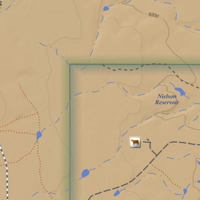 Apogee Mapping, Inc. Narraguinnep Mountain, Colorado 7.5 Minute Topographic Map - Color Hillshade digital map