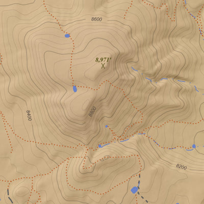 Apogee Mapping, Inc. Narraguinnep Mountain, Colorado 7.5 Minute Topographic Map - Color Hillshade digital map