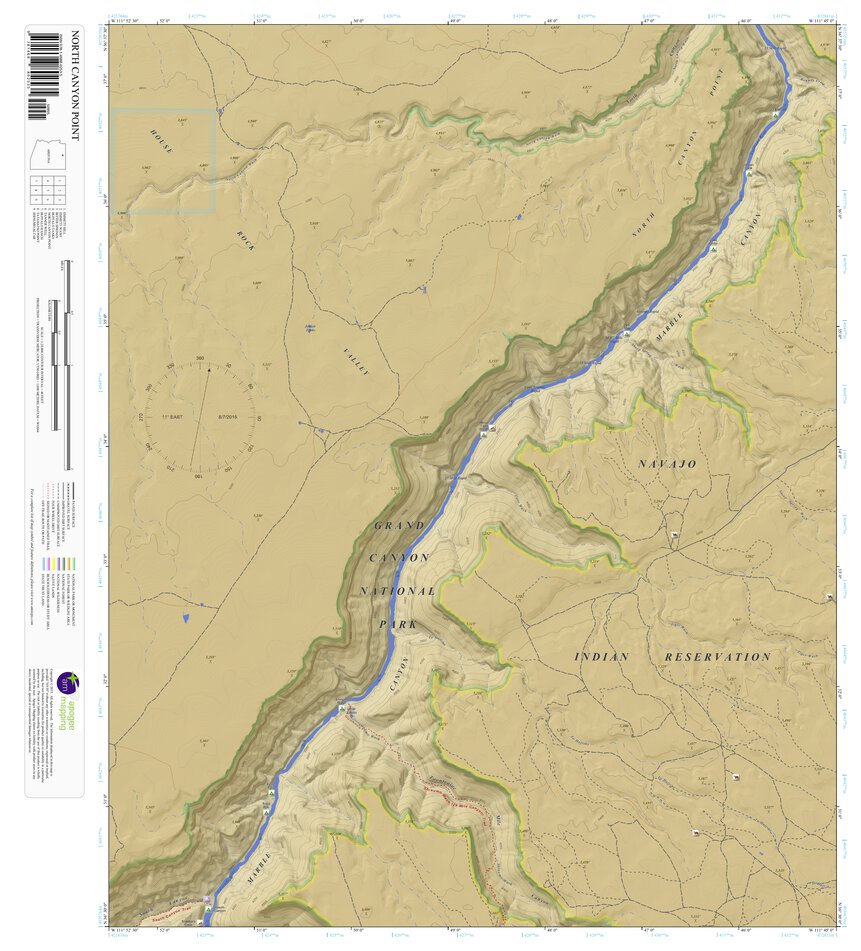 North Canyon Point, Arizona 7.5 Minute Topographic Map - Color ...