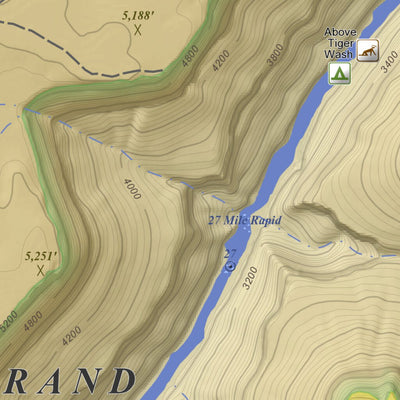 Apogee Mapping, Inc. North Canyon Point, Arizona 7.5 Minute Topographic Map - Color Hillshade digital map