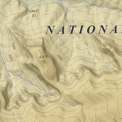 Apogee Mapping, Inc. Powell Plateau, Arizona 7.5 Minute Topographic Map - Color Hillshade digital map