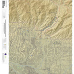 Apogee Mapping, Inc. Sabino Canyon, Arizona 7.5 Minute Topographic Map - Color Hillshade digital map