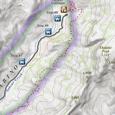 Apogee Mapping, Inc. Sabino Canyon, Arizona 7.5 Minute Topographic Map digital map