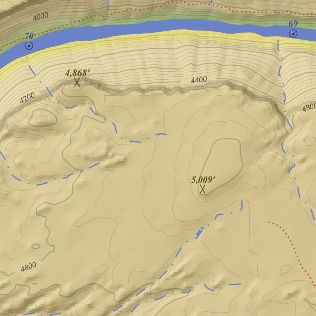 Slickhorn Canyon West, Utah 7.5 Minute Topographic Map - Color ...