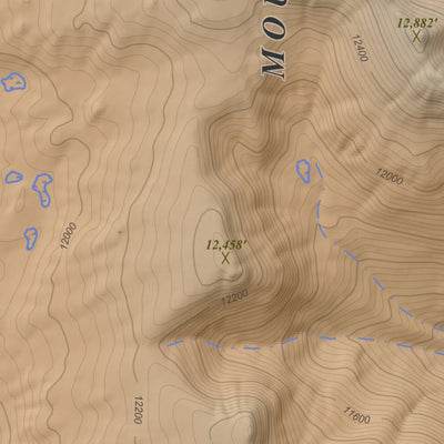 Apogee Mapping, Inc. Snowdon Peak, Colorado 7.5 Minute Topographic Map - Color Hillshade digital map