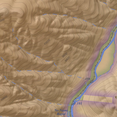 Apogee Mapping, Inc. Snowdon Peak, Colorado 7.5 Minute Topographic Map - Color Hillshade digital map
