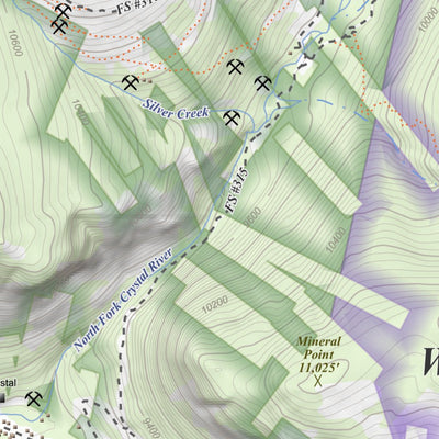 Apogee Mapping, Inc. Snowmass Mountain, Colorado 7.5 Minute Topographic Map digital map