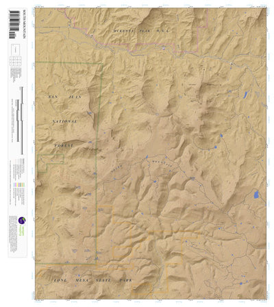Apogee Mapping, Inc. South Mountain, Colorado 7.5 Minute Topographic Map - Color Hillshade digital map